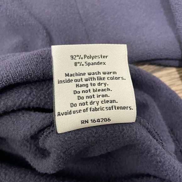 Dudley Stephens Dunning Pullover Navy Blue Terry Fleece Sz S - Picture 4 of 9